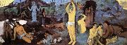 Paul Gauguin From where come we, What its we, Where go we to closed oil painting on canvas